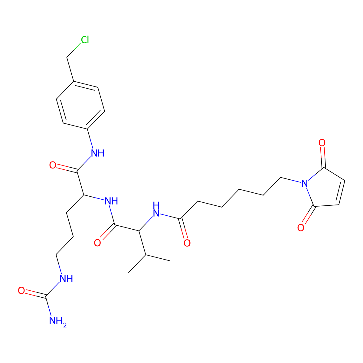 Mc-Val-Cit-PAB-Cl molecular structure, CAS 1639351-92-0