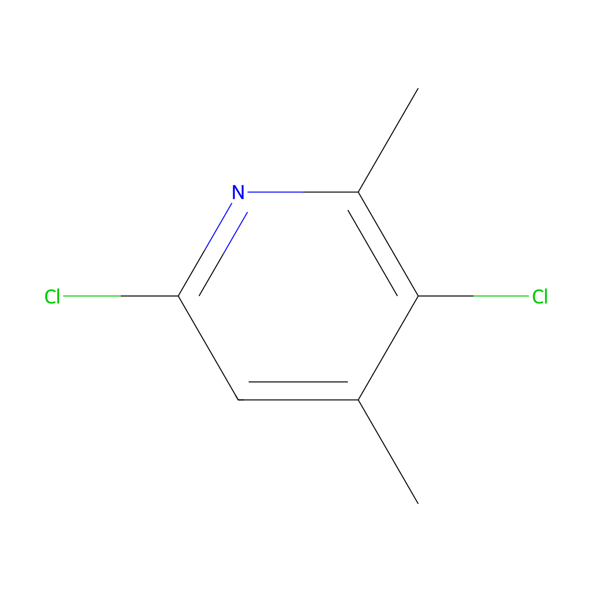 3,6-Dichloro-2,4-dimethylpyridine molecular structure, CAS 1639373-35-5