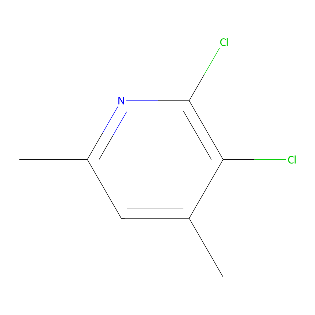 2,3-Dichloro-4,6-dimethylpyridine molecular structure, CAS 1639373-36-6