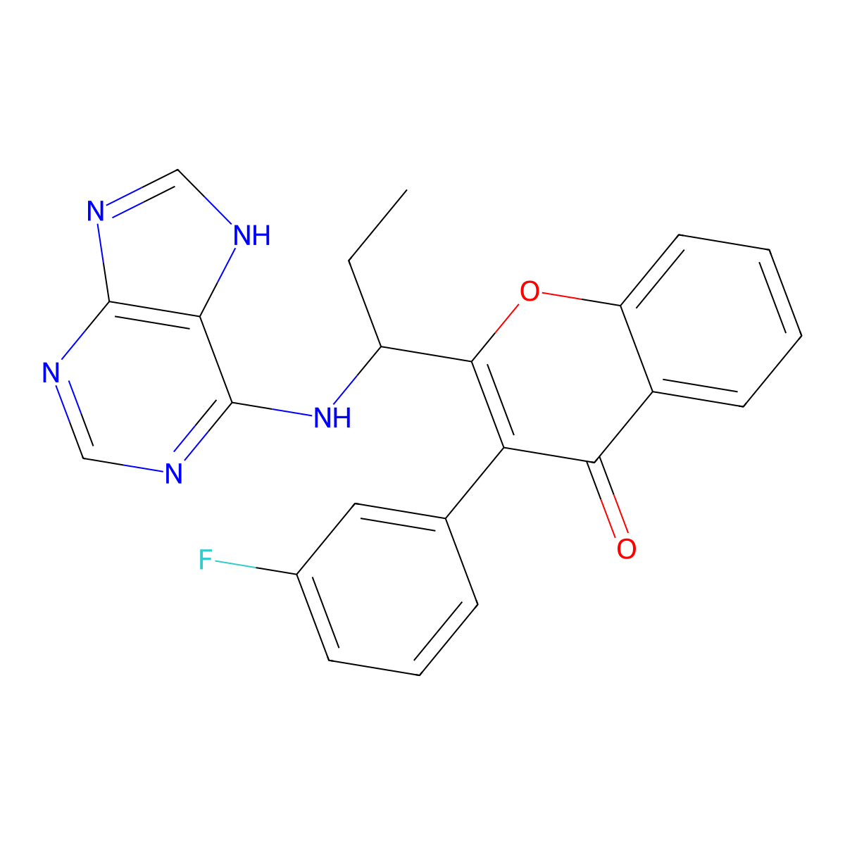 Tenalisib molecular structure, CAS 1639417-53-0