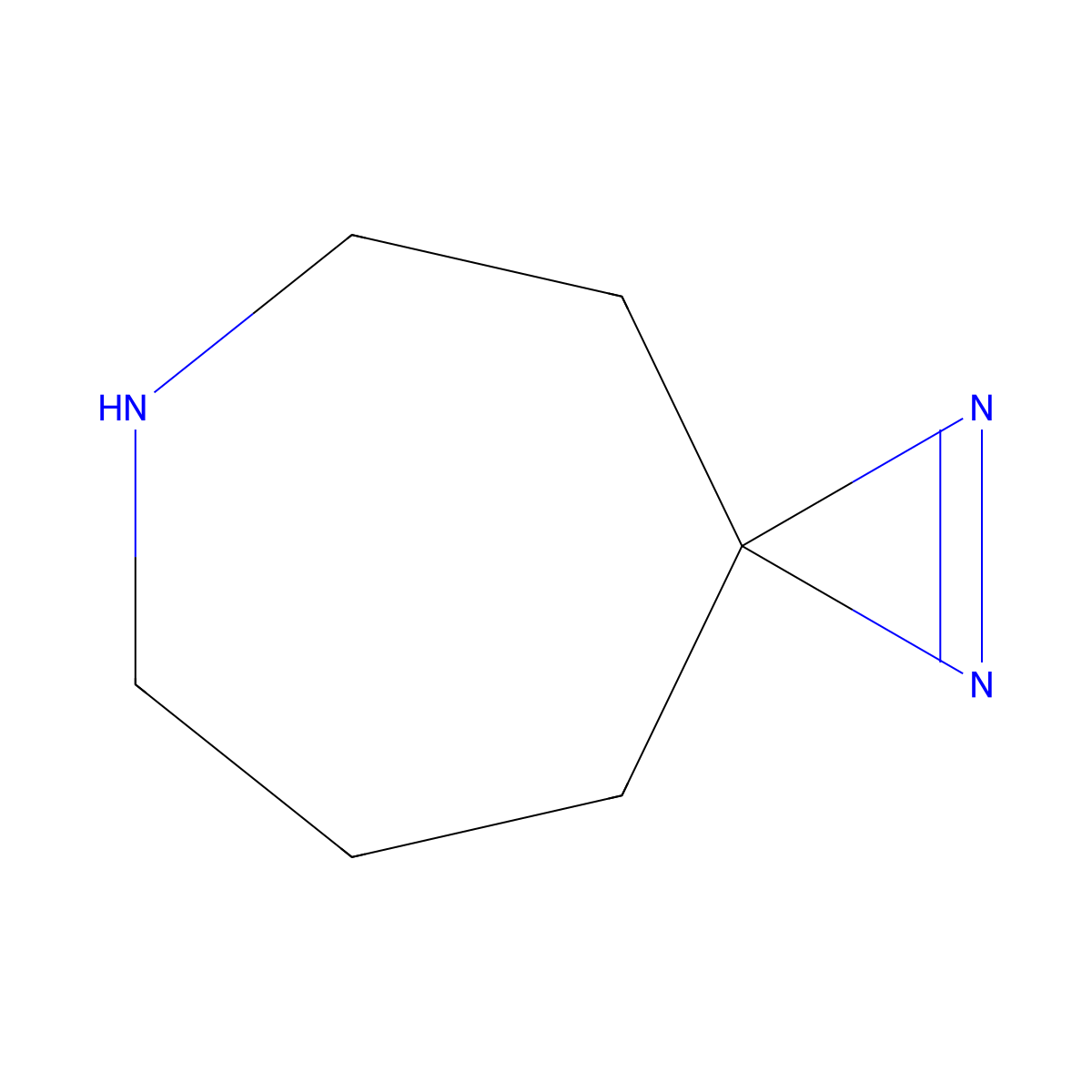 1,2,6-Triazaspiro[2.6]non-1-ene molecular structure, CAS 1639447-80-5