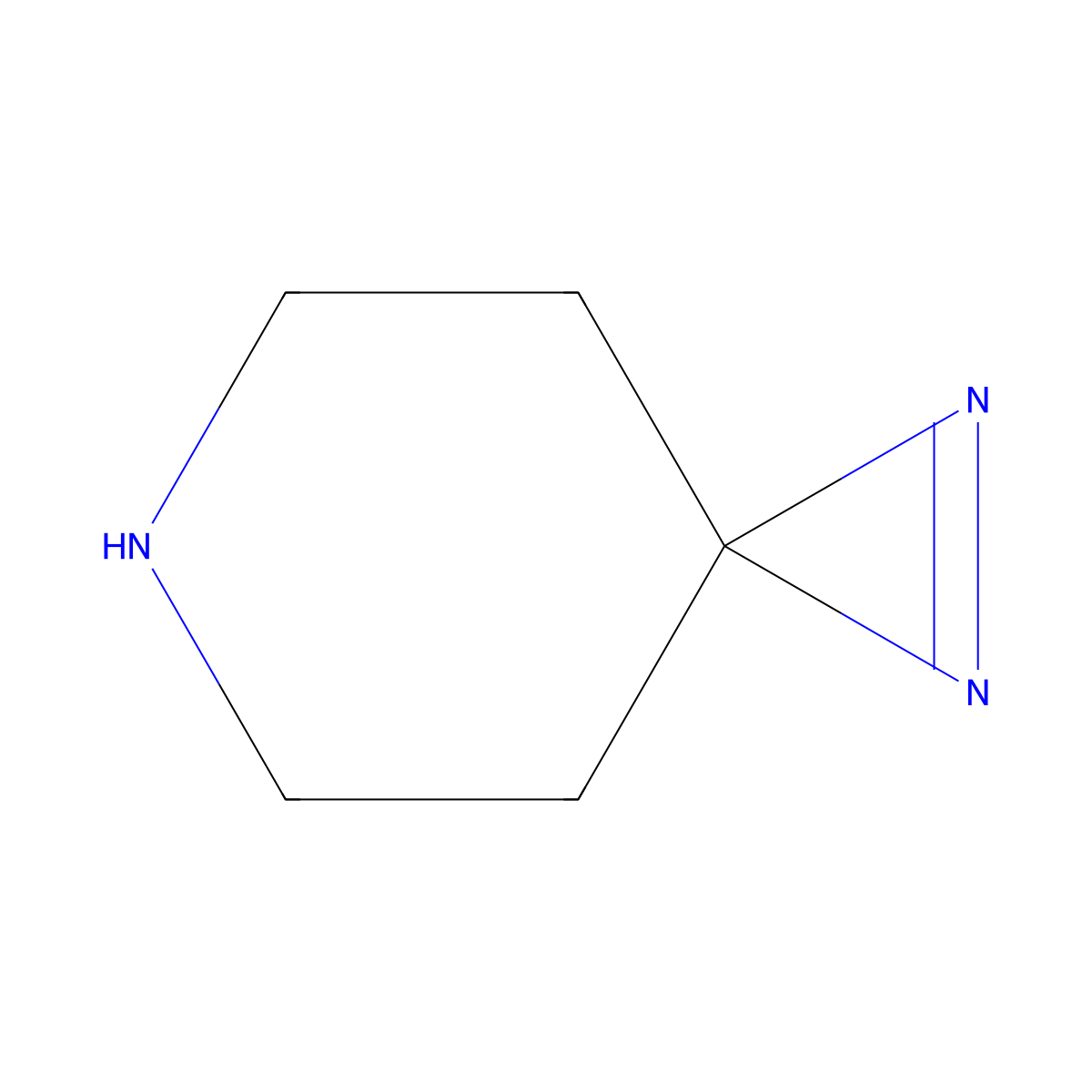 1,2,6-Triazaspiro[2.5]oct-1-ene molecular structure, CAS 1639450-02-4