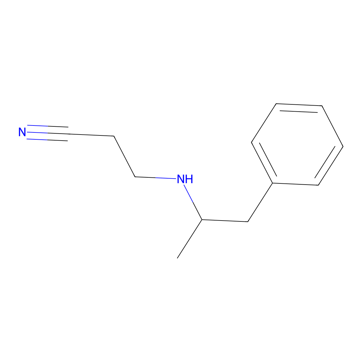 Fenproporex molecular structure, CAS 16397-28-7