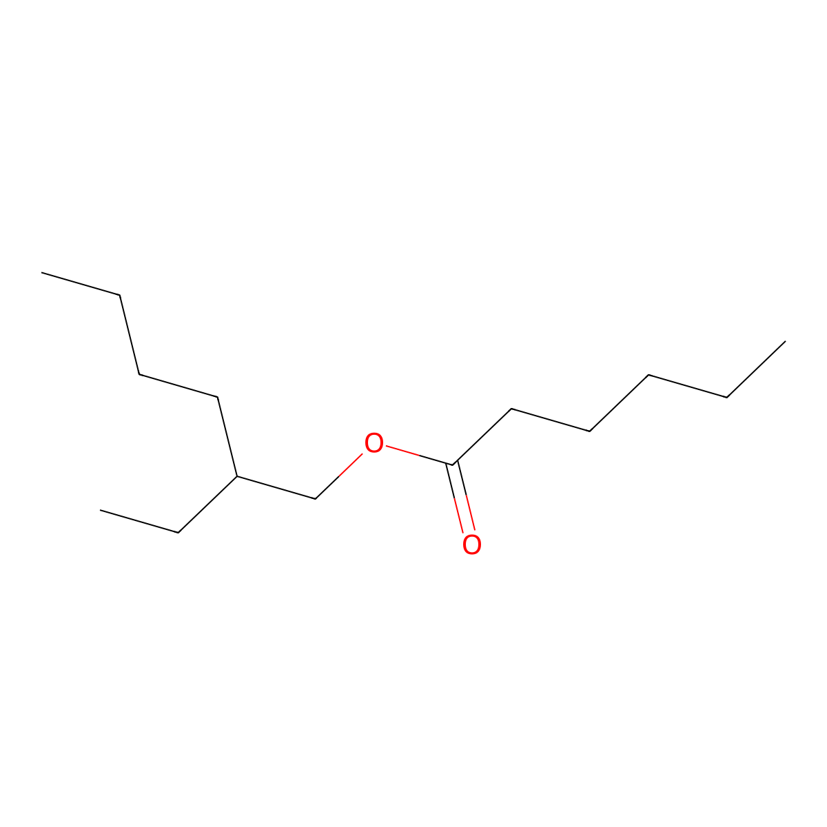 Hexanoic acid, 2-ethylhexyl ester molecular structure, CAS 16397-75-4