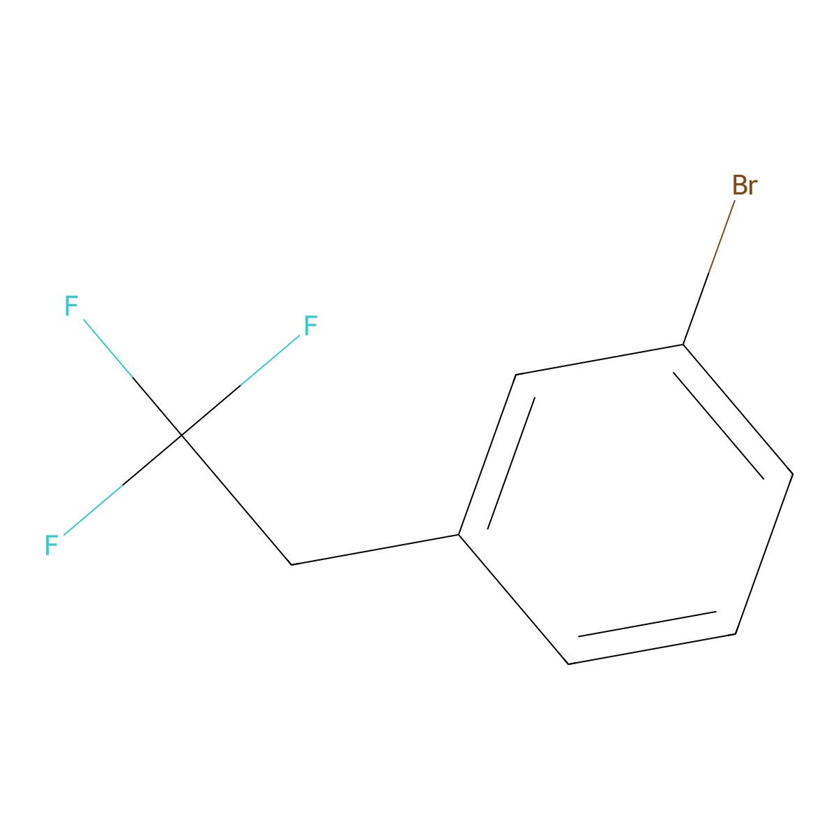 1-Bromo-3-(2,2,2-trifluoroethyl)benzene molecular structure, CAS 163975-05-1