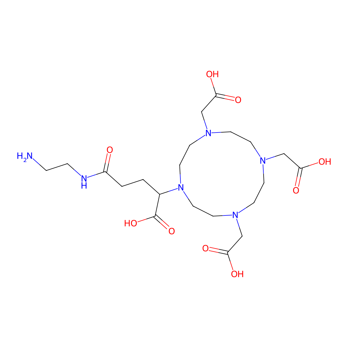 NH2-Dota-GA molecular structure, CAS 1639843-65-4