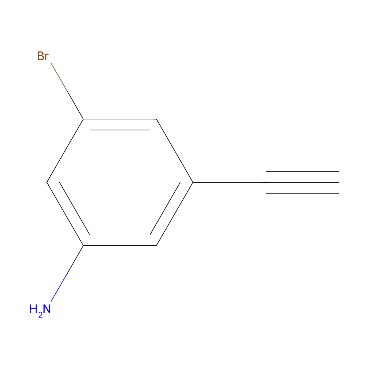 3-Bromo-5-ethynylaniline molecular structure, CAS 1639847-50-9
