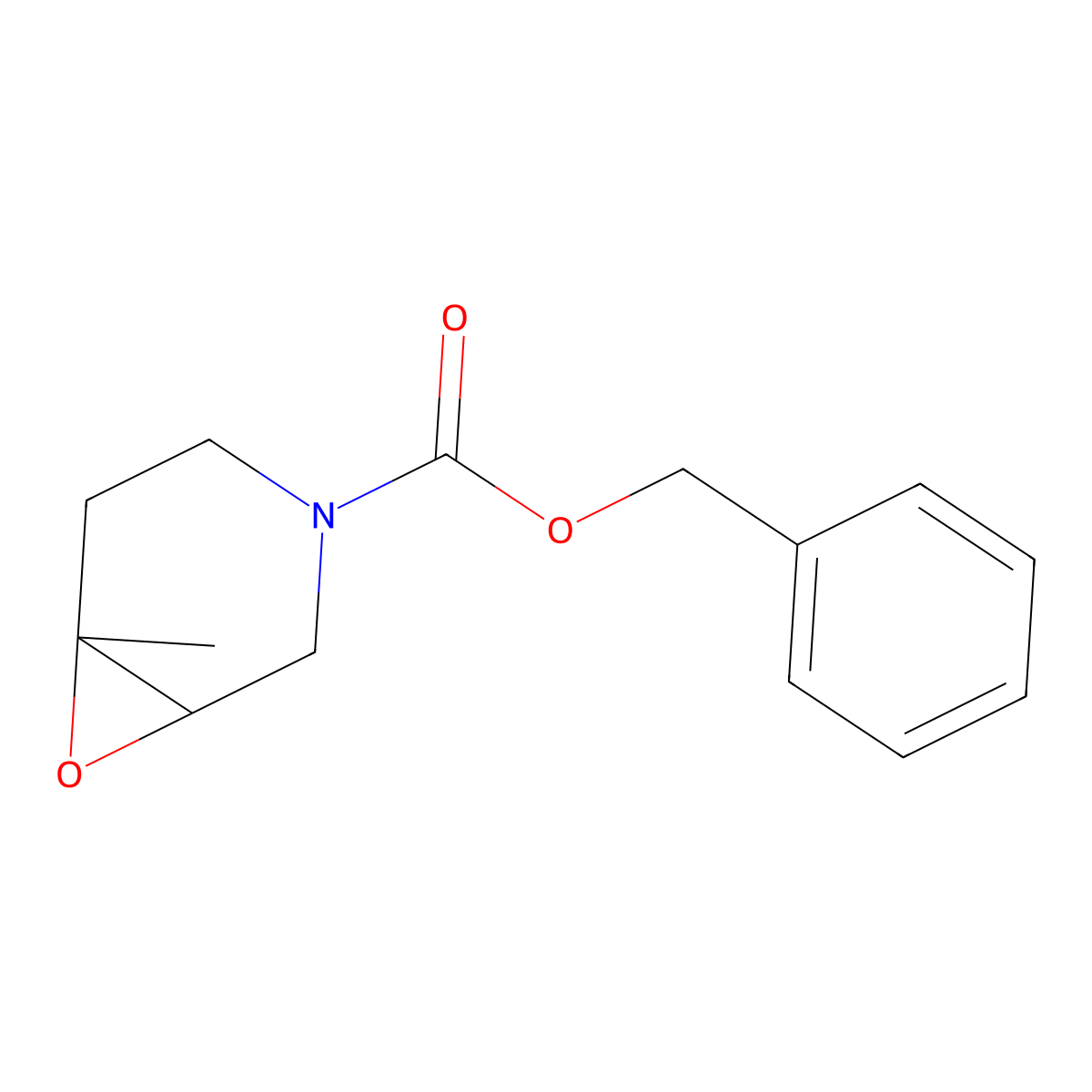 Benzyl 1-methyl-7-oxa-3-azabicyclo[4.1.0]heptane-3-carboxylate molecular structure, CAS 1639944-21-0