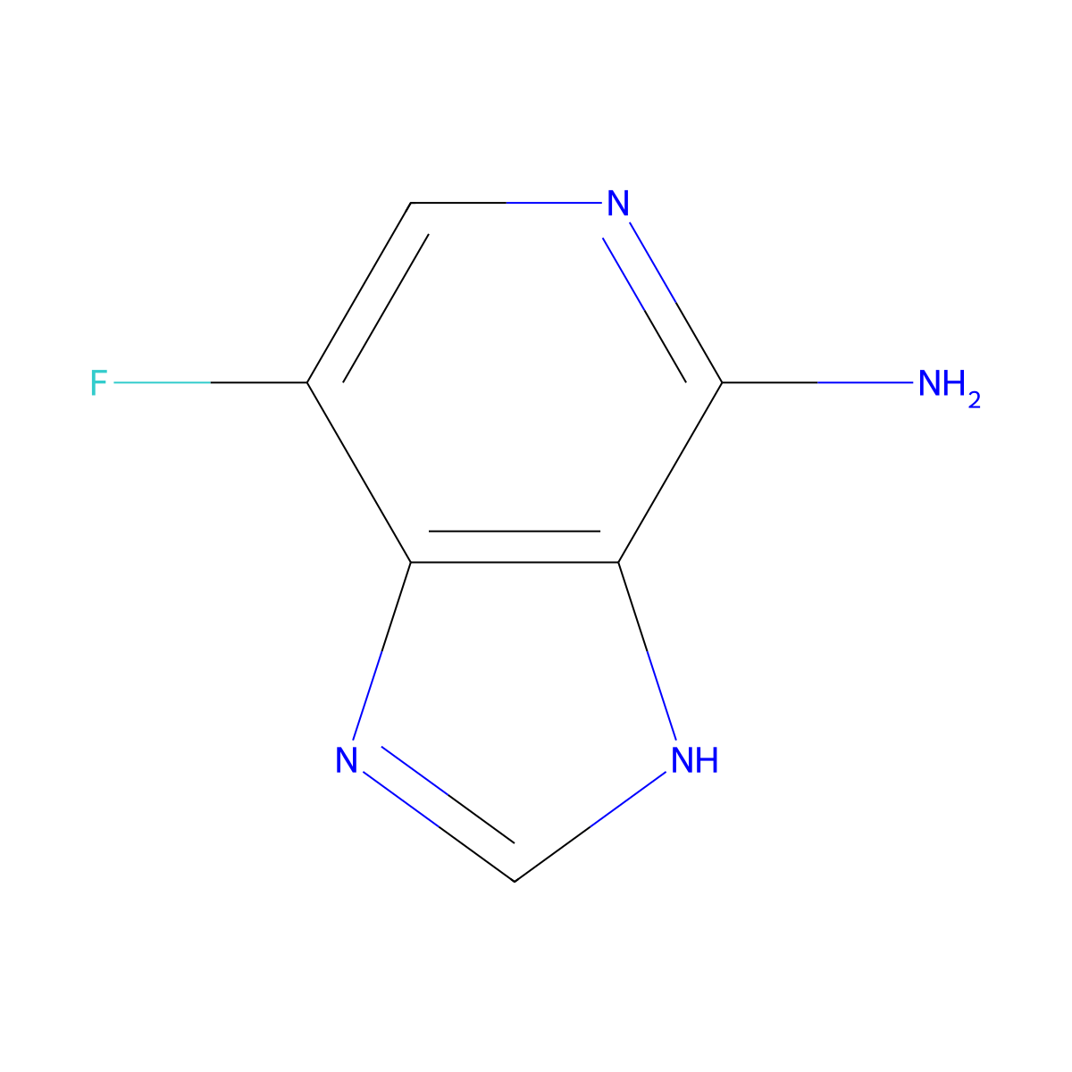 7-Fluoro-1H-imidazo[4,5-c]pyridin-4-amine molecular structure, CAS 1639965-60-8