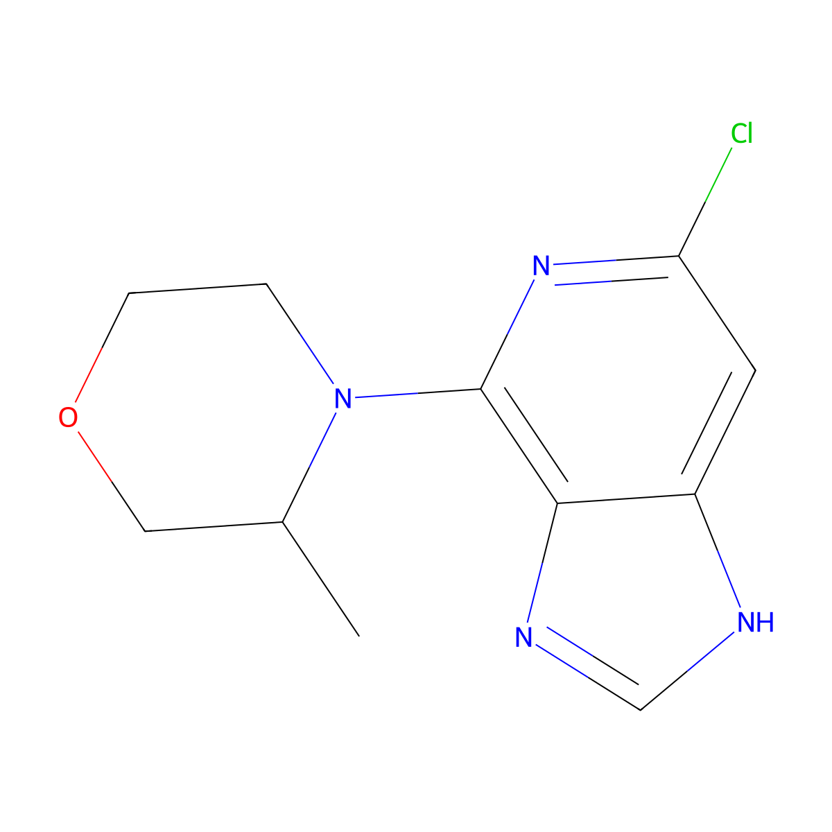 (R)-4-(6-Chloro-1H-imidazo[4,5-c]pyridin-4-yl)-3-methylmorpholine molecular structure, CAS 1639975-71-5