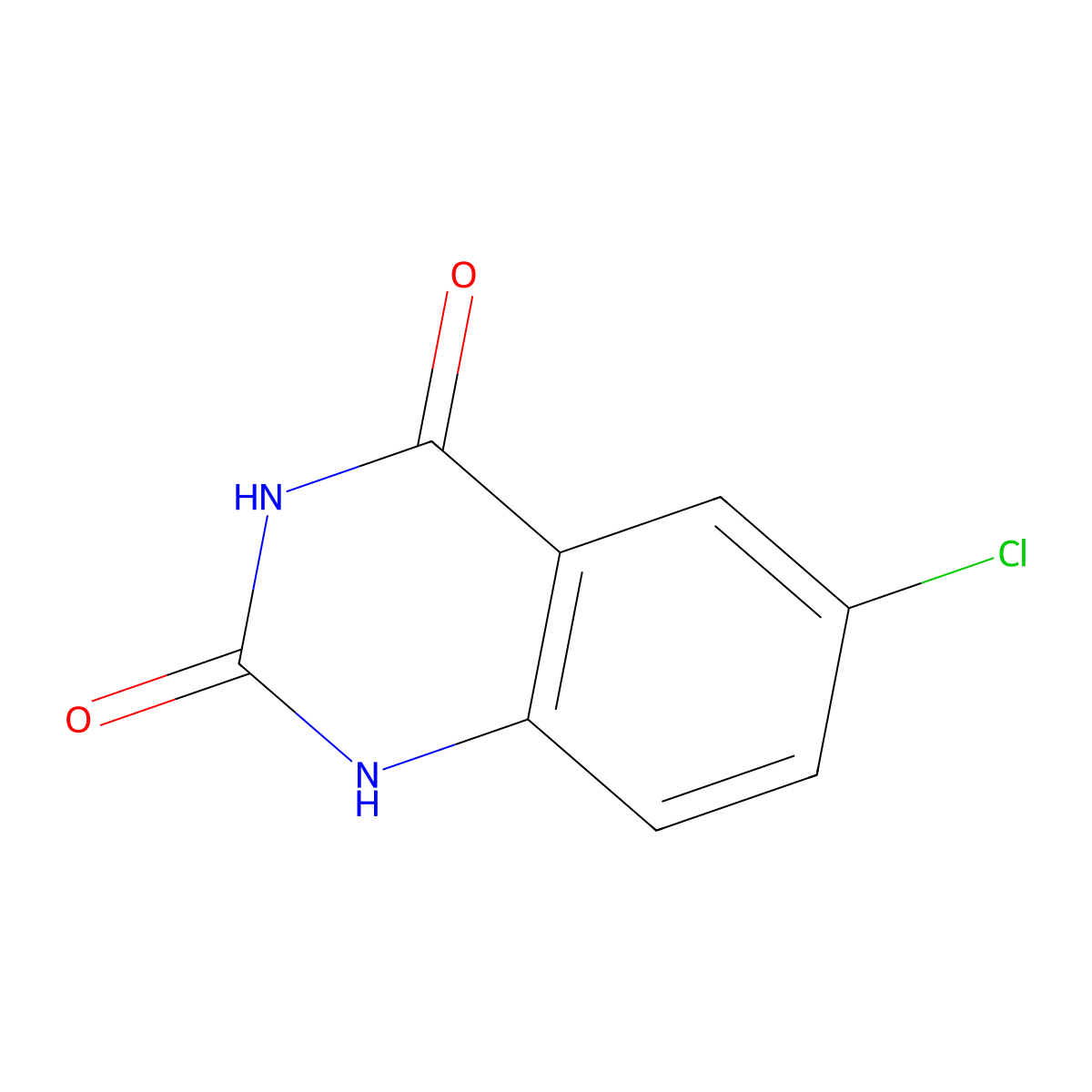 6-Chloroquinazoline-2,4(1H,3H)-dione molecular structure, CAS 1640-60-4