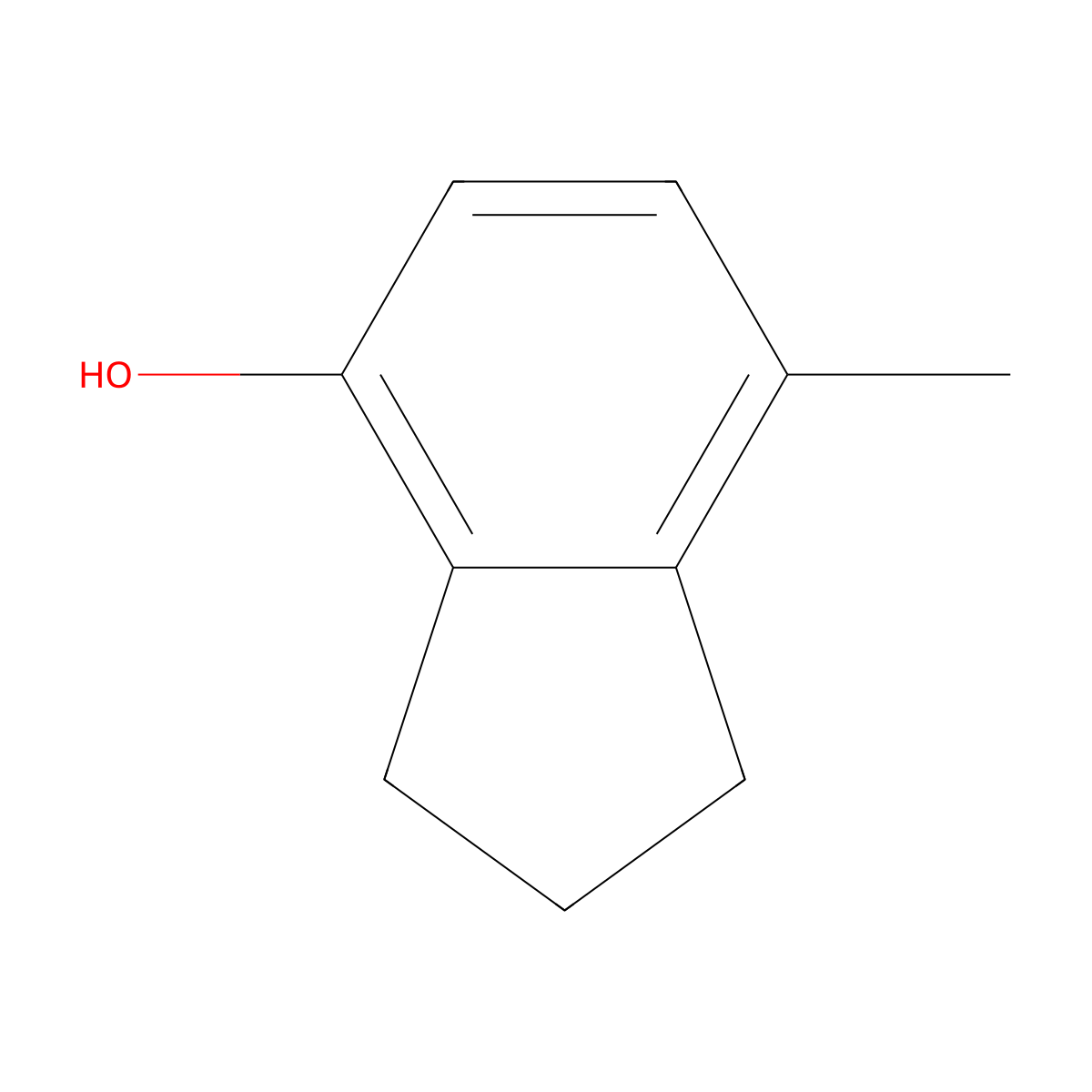 7-Methylindan-4-ol molecular structure, CAS 16400-13-8