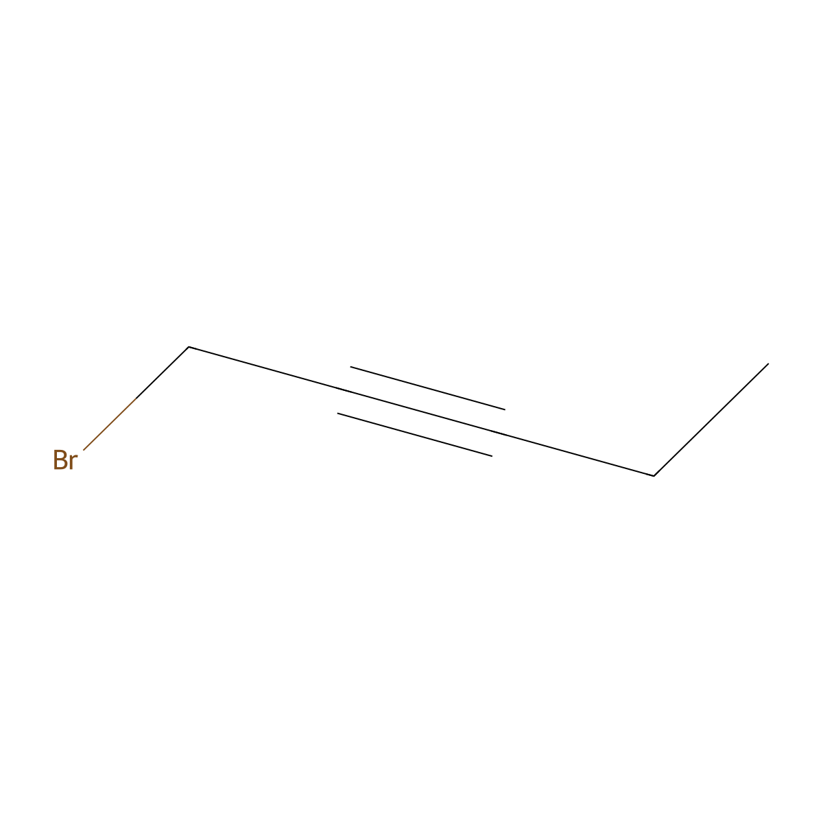 1-Bromopent-2-yne molecular structure, CAS 16400-32-1