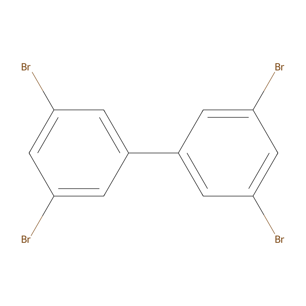 3,3',5,5'-Tetrabromobiphenyl molecular structure, CAS 16400-50-3