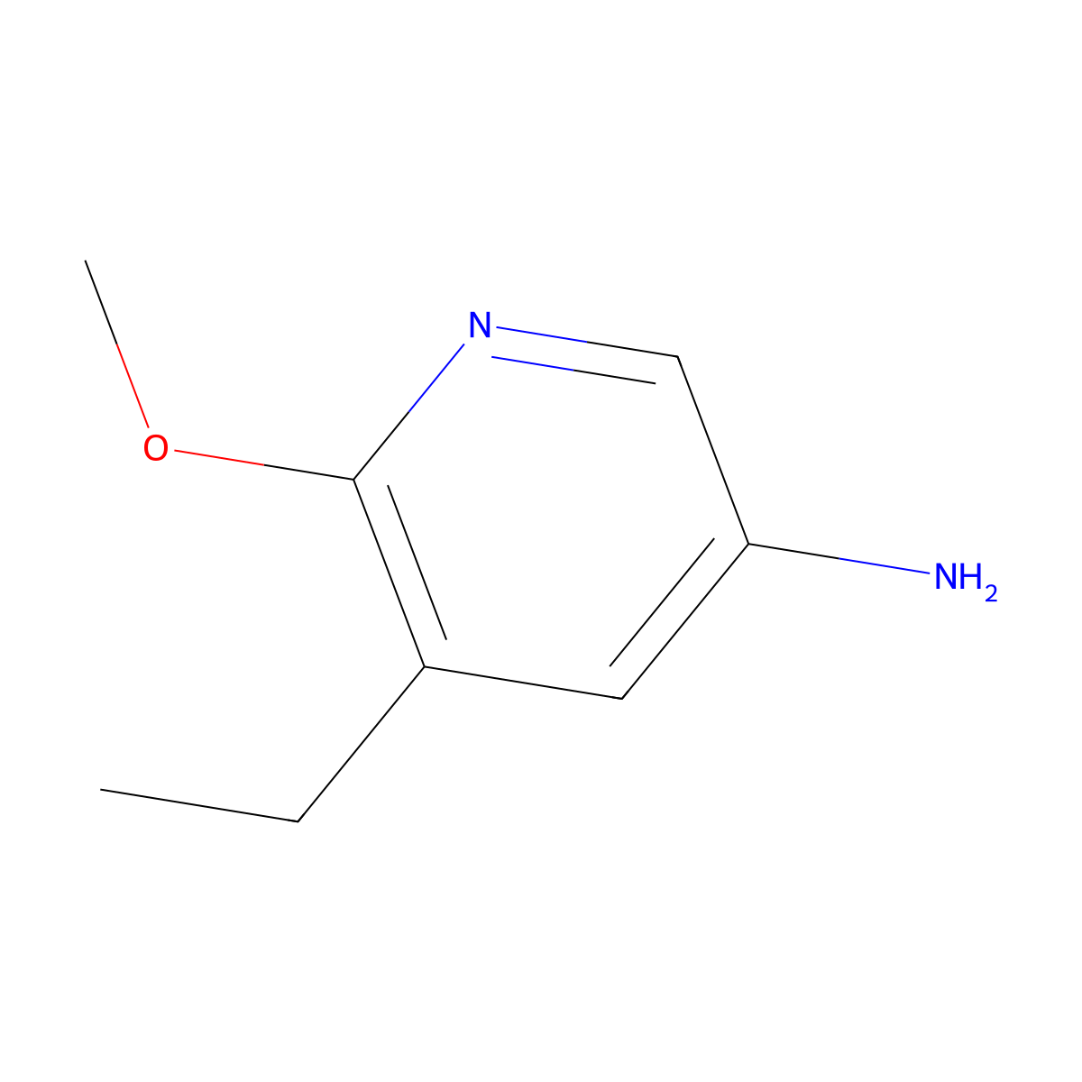 5-Ethyl-6-methoxypyridin-3-amine molecular structure, CAS 1640023-99-9