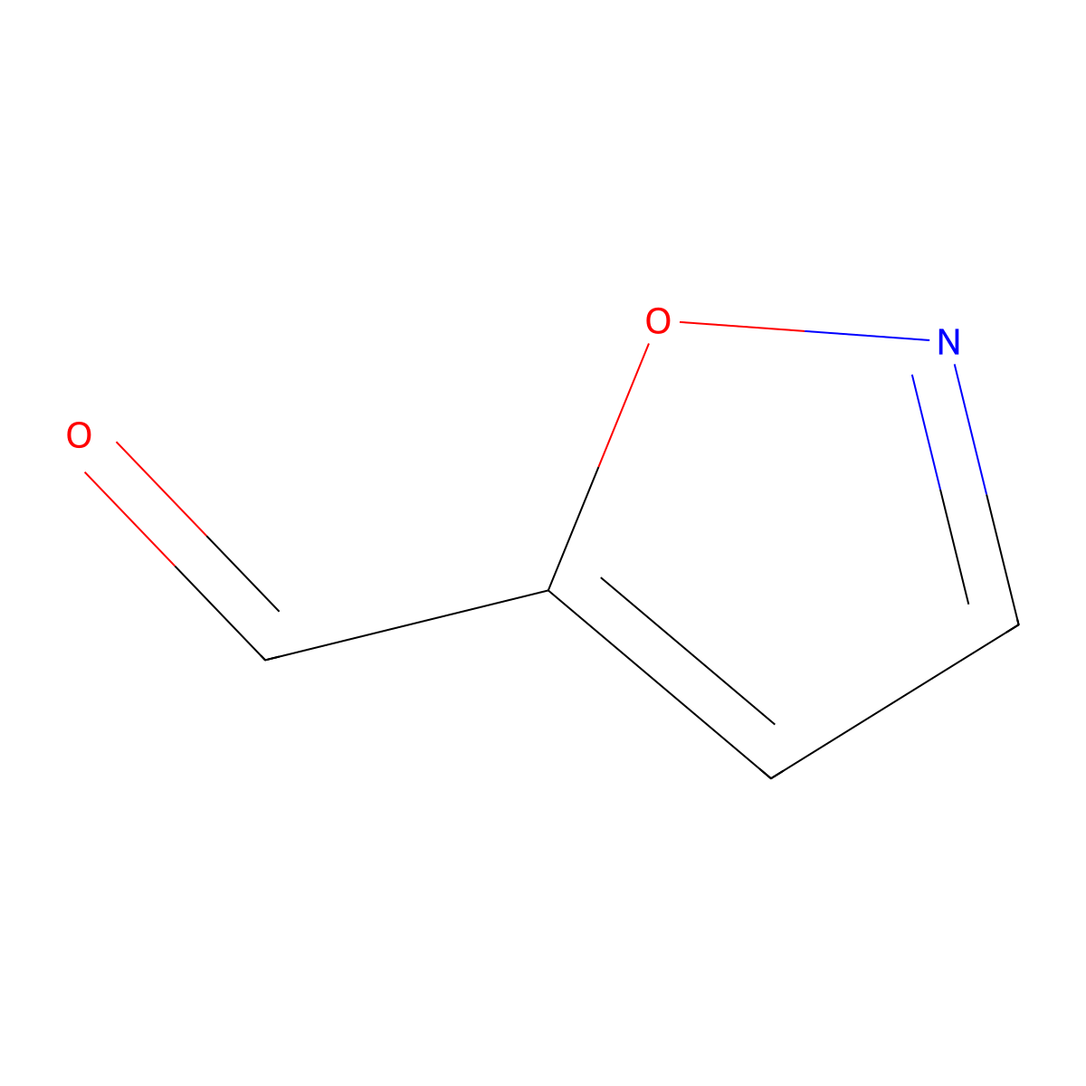1,2-Oxazole-5-carbaldehyde molecular structure, CAS 16401-14-2