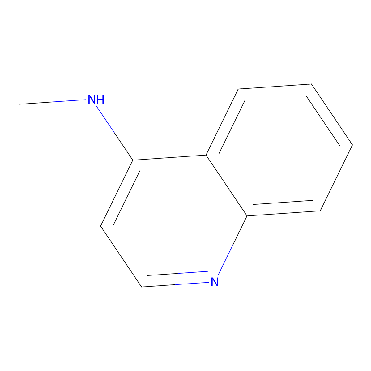 N-methylquinolin-4-amine molecular structure, CAS 16401-66-4