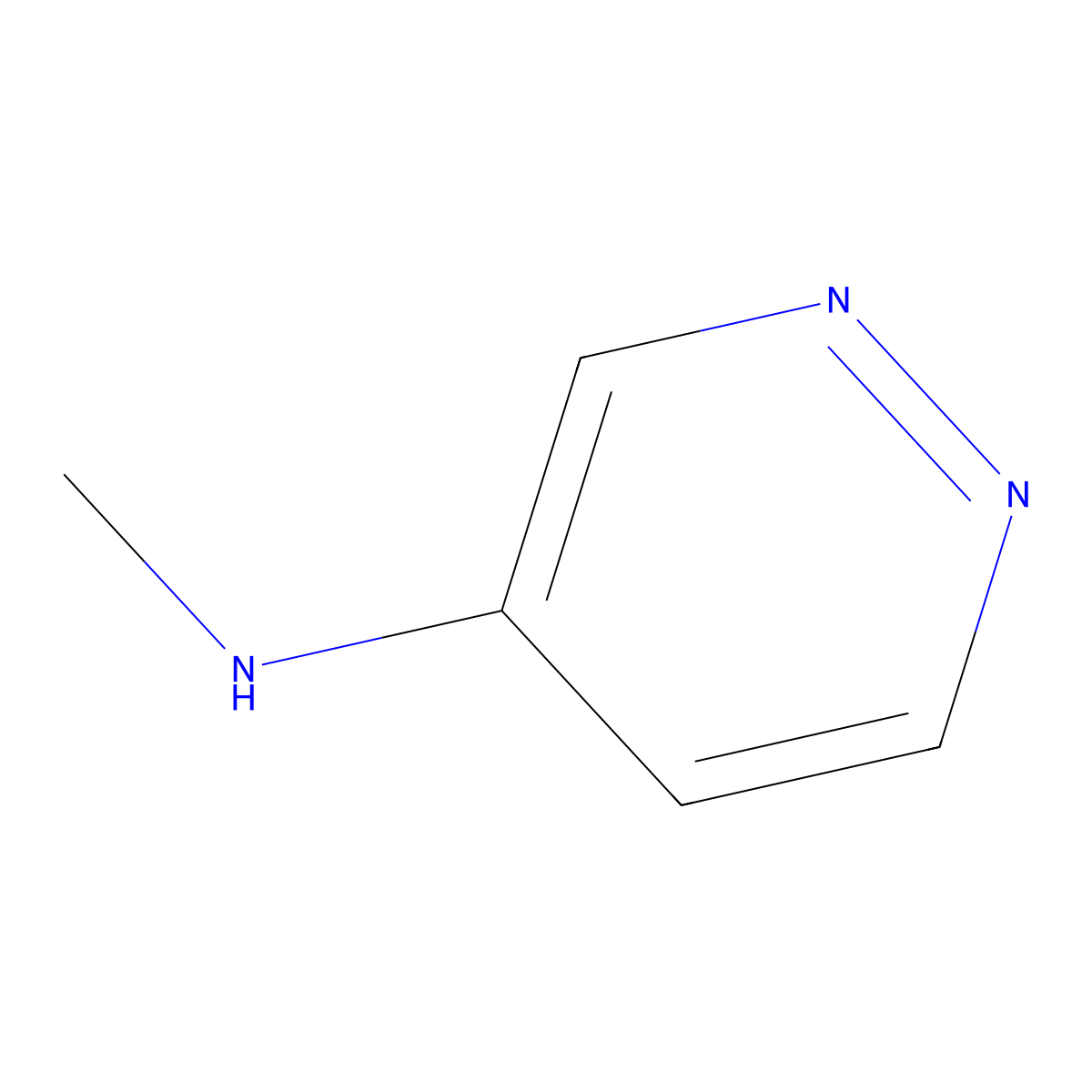 N-methylpyridazin-4-amine molecular structure, CAS 16401-70-0