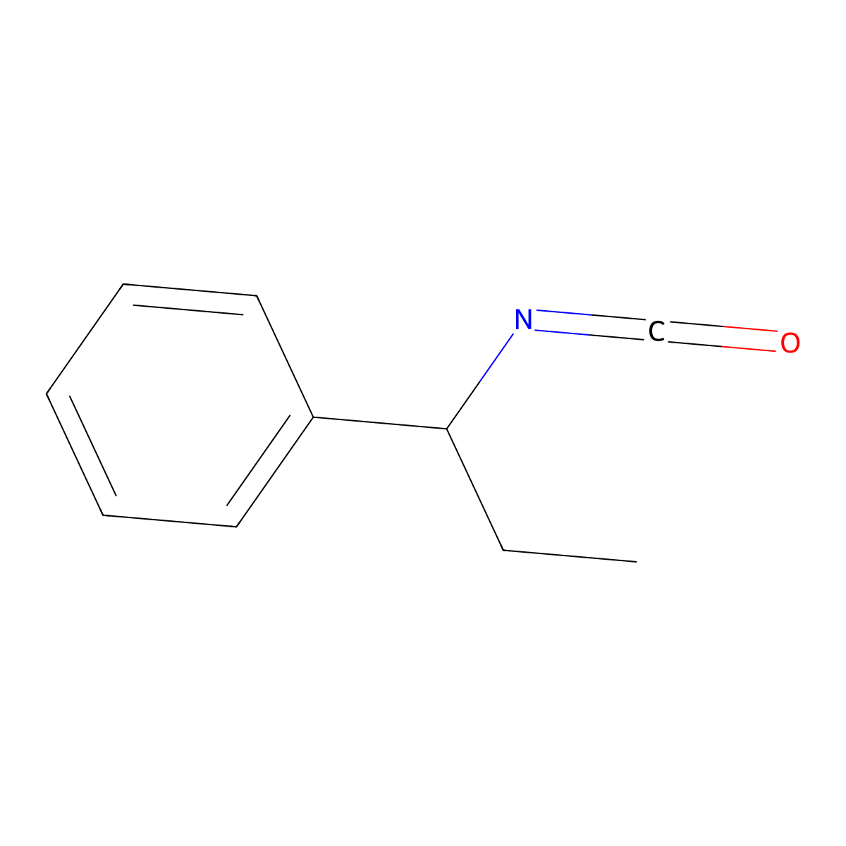 (R)-(+)-1-Phenylpropyl isocyanate molecular structure, CAS 164033-11-8