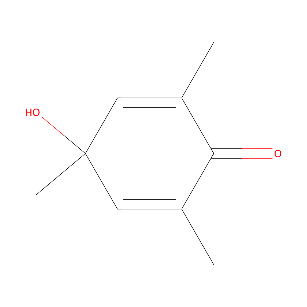 4-Hydroxy-2,4,6-trimethylcyclohexa-2,5-dien-1-one molecular structure, CAS 16404-66-3