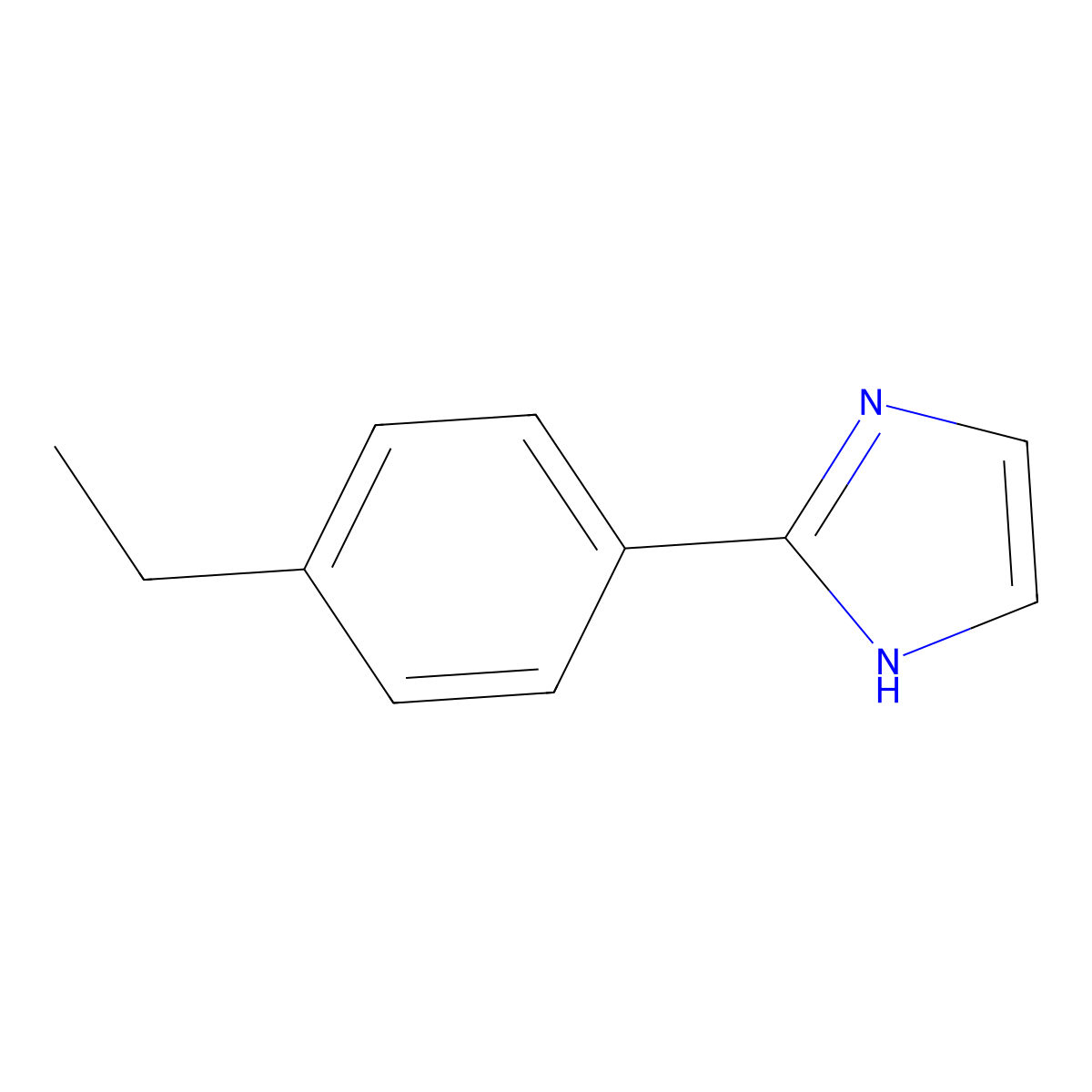 2-(4-Ethylphenyl)-1H-imidazole molecular structure, CAS 164062-69-5