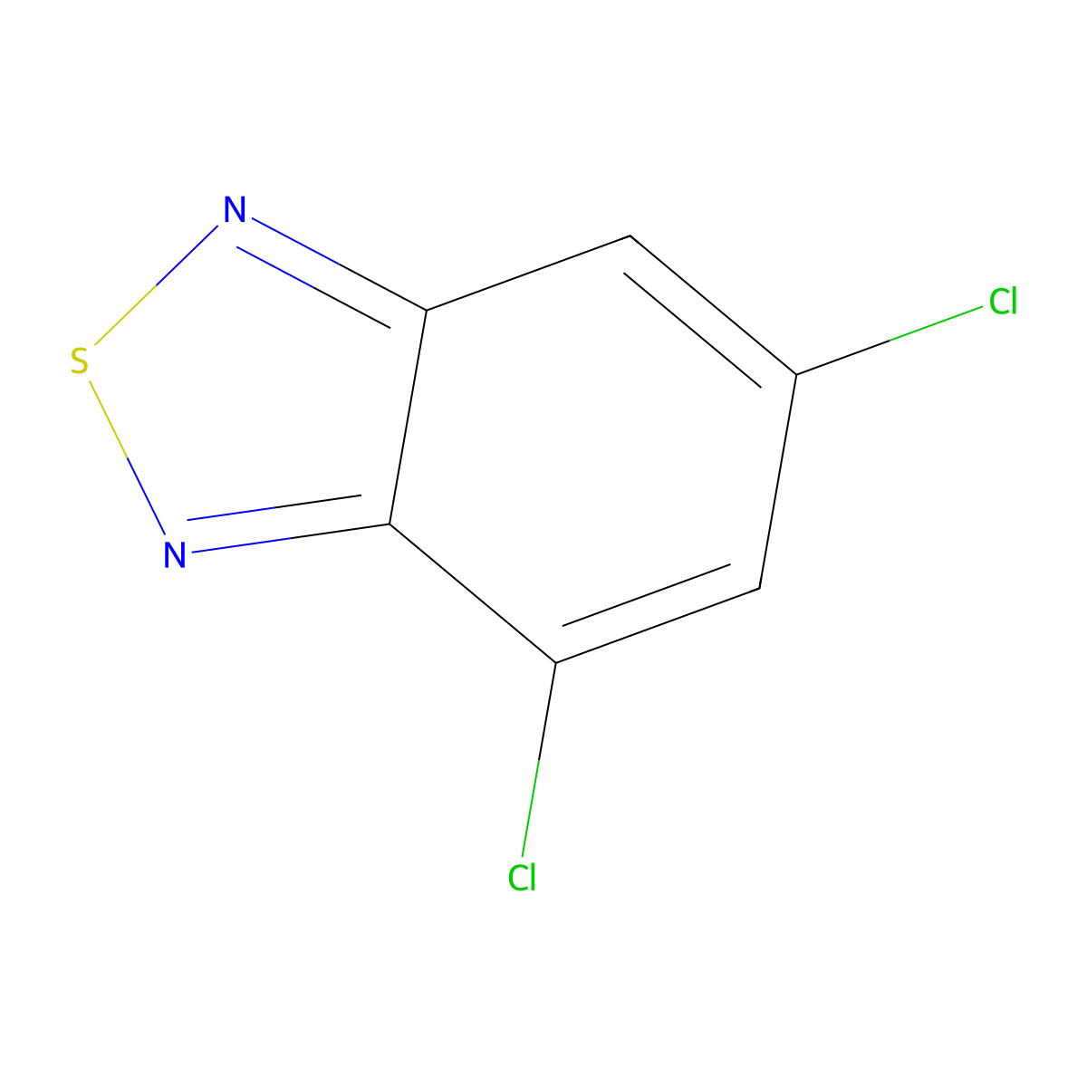 4,6-Dichloro-2,1,3-benzothiadiazole molecular structure, CAS 16407-65-1