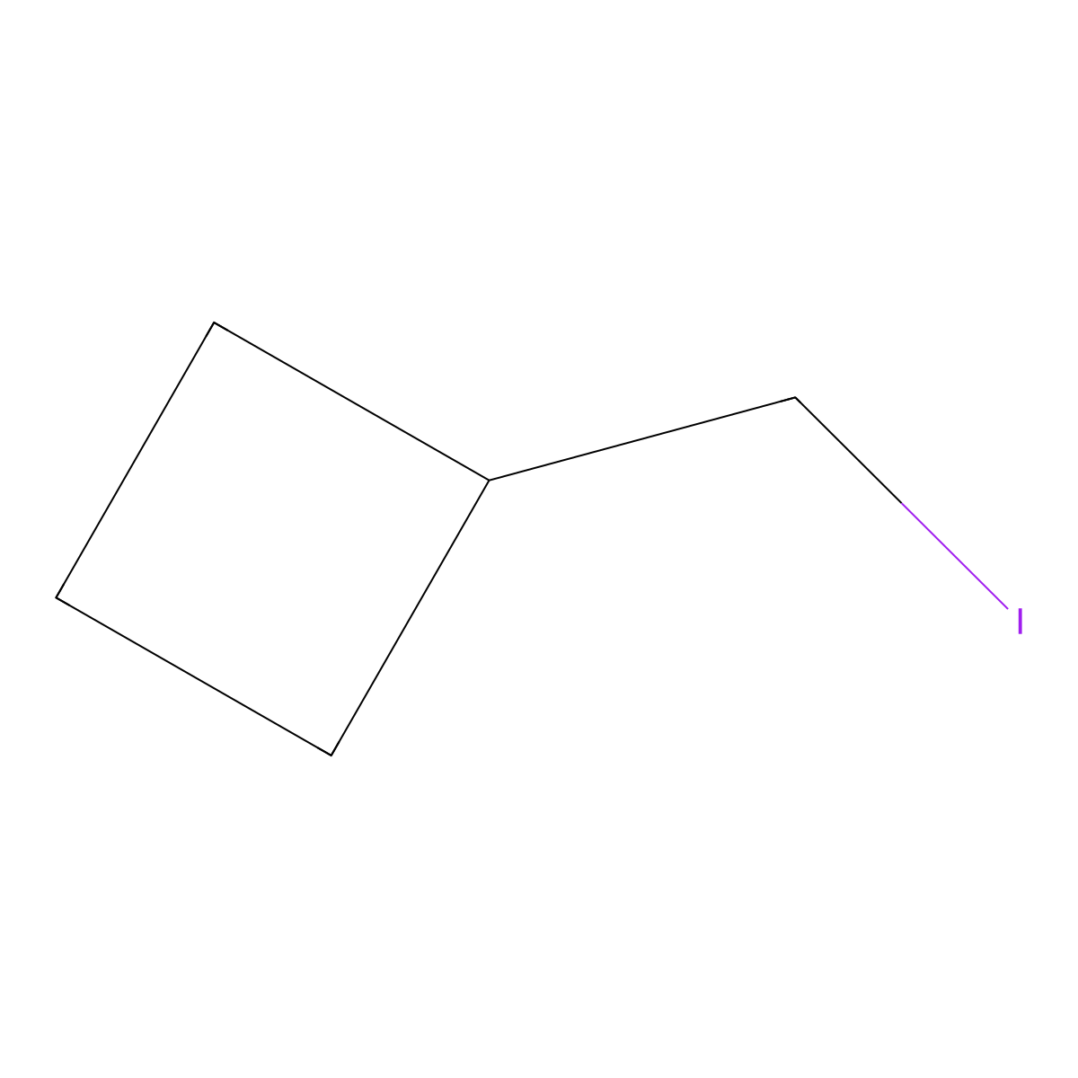 (Iodomethyl)cyclobutane molecular structure, CAS 16408-62-1