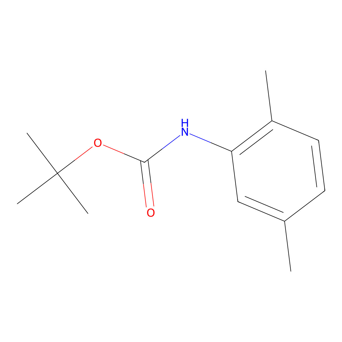 Tert-butyl (2,5-dimethylphenyl)carbamate molecular structure, CAS 164083-60-7