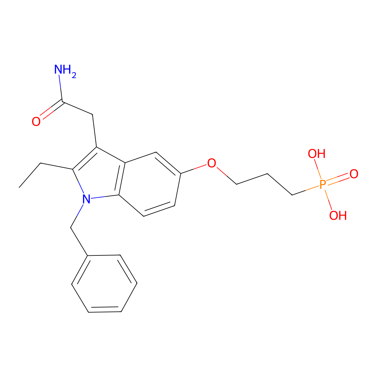 LY311727 molecular structure, CAS 164083-84-5