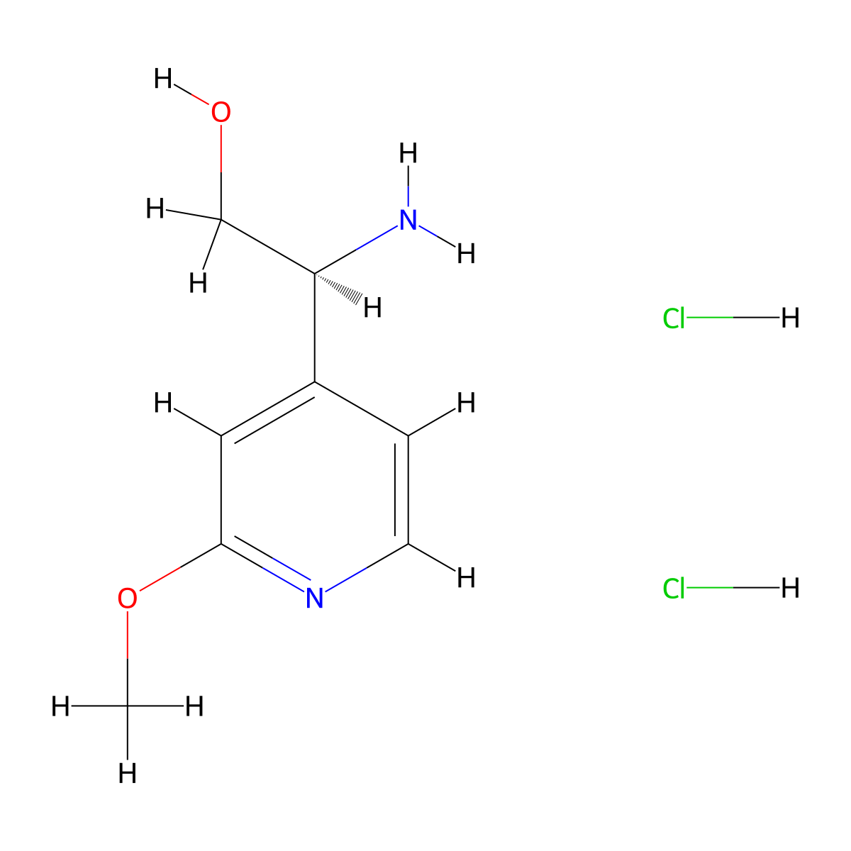 (S)-2-Amino-2-(2-methoxypyridin-4-yl)ethanol dihydrochloride molecular structure, CAS 1640848-91-4