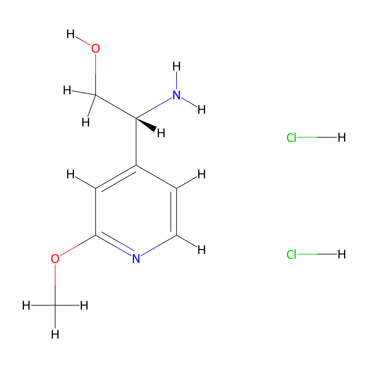 (R)-2-Amino-2-(2-methoxypyridin-4-yl)ethanol dihydrochloride molecular structure, CAS 1640848-93-6