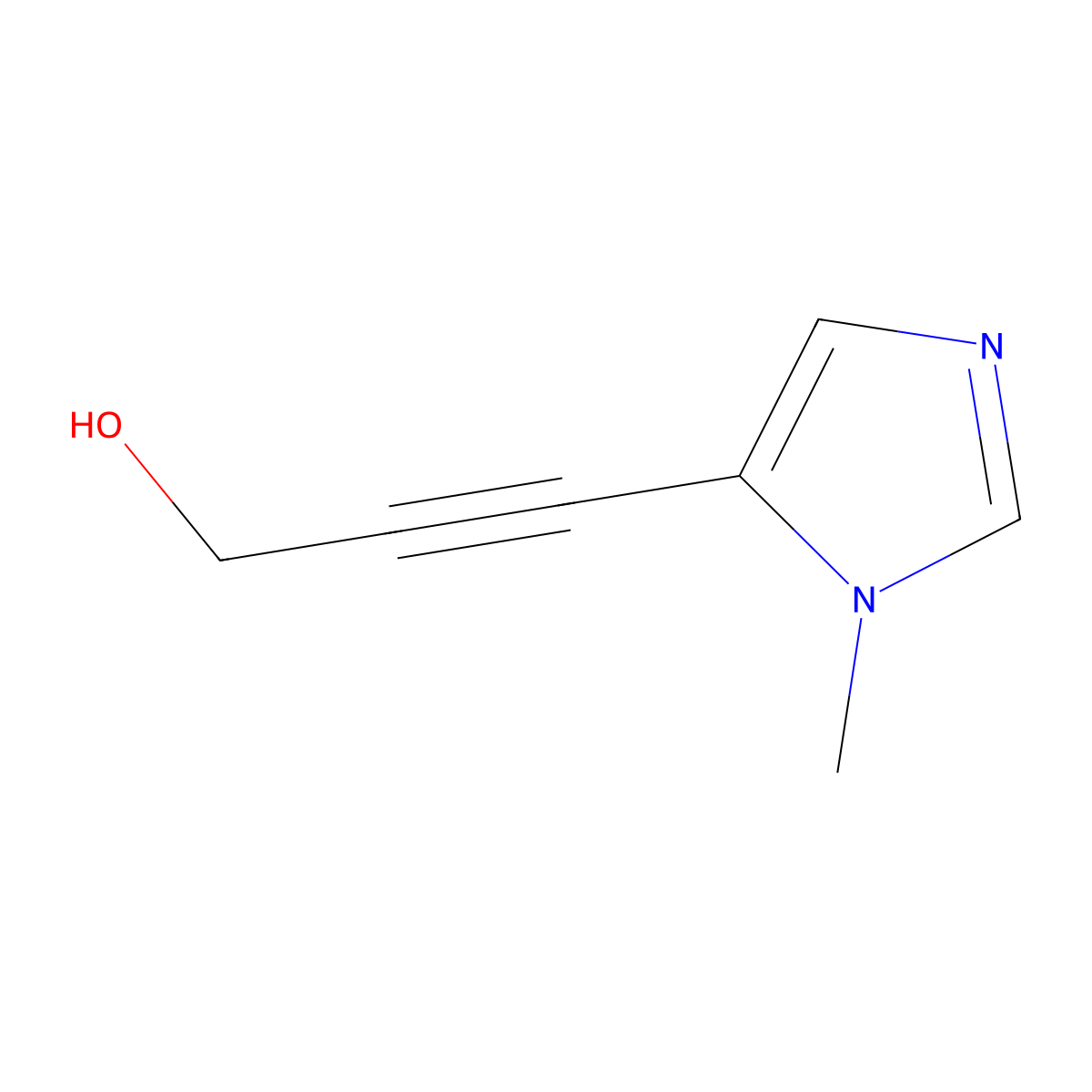 3-(1-Methyl-1H-imidazol-5-YL)-2-propyn-1-OL molecular structure, CAS 1640968-21-3