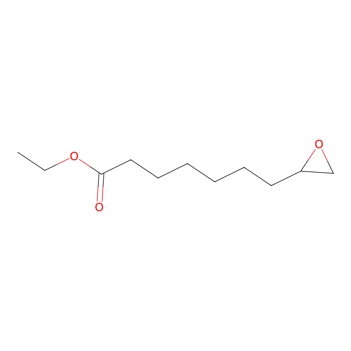Ethyl 7-(oxiran-2-yl)heptanoate molecular structure, CAS 1640980-42-2