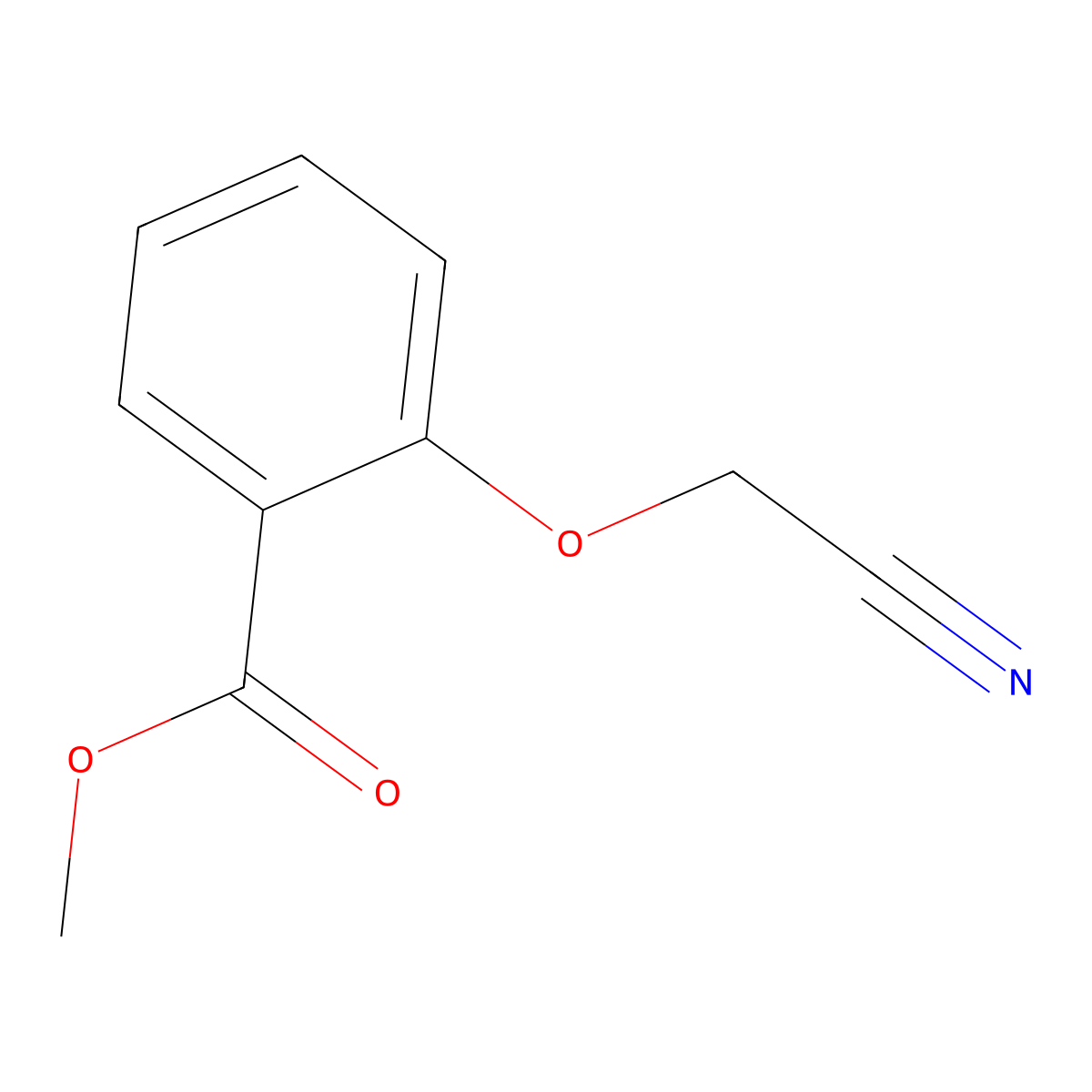 Methyl 2-(cyanomethoxy)benzoate molecular structure, CAS 1641-00-5