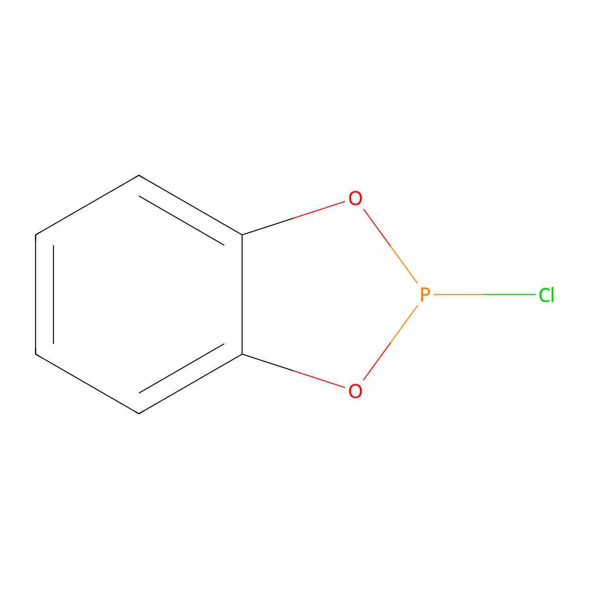1,3,2-Benzodioxaphosphole, 2-chloro- molecular structure, CAS 1641-40-3