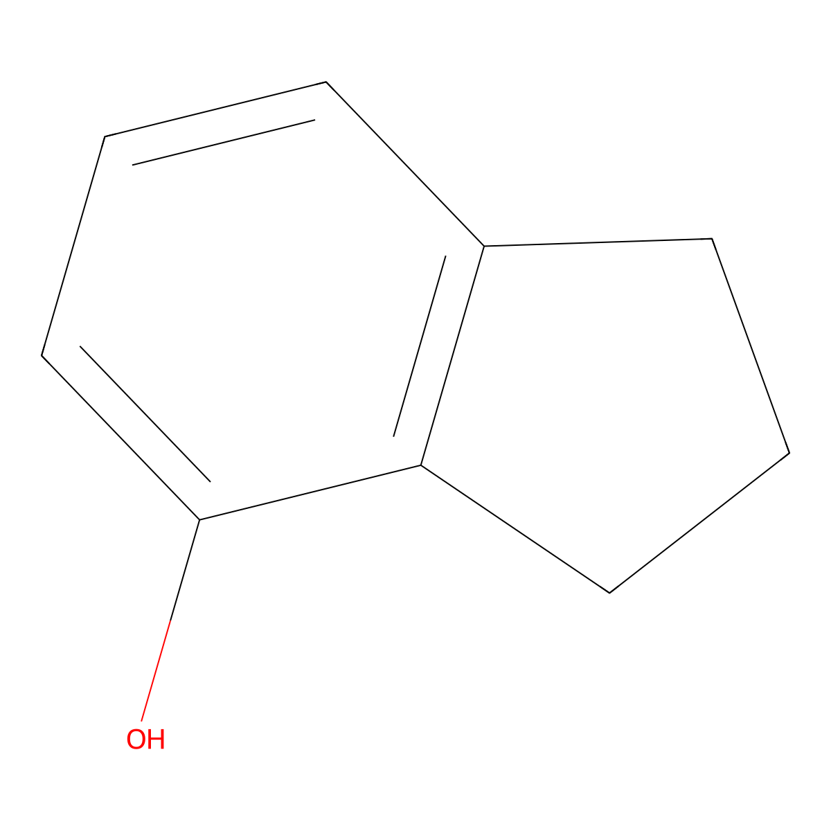 4-Hydroxyindan molecular structure, CAS 1641-41-4