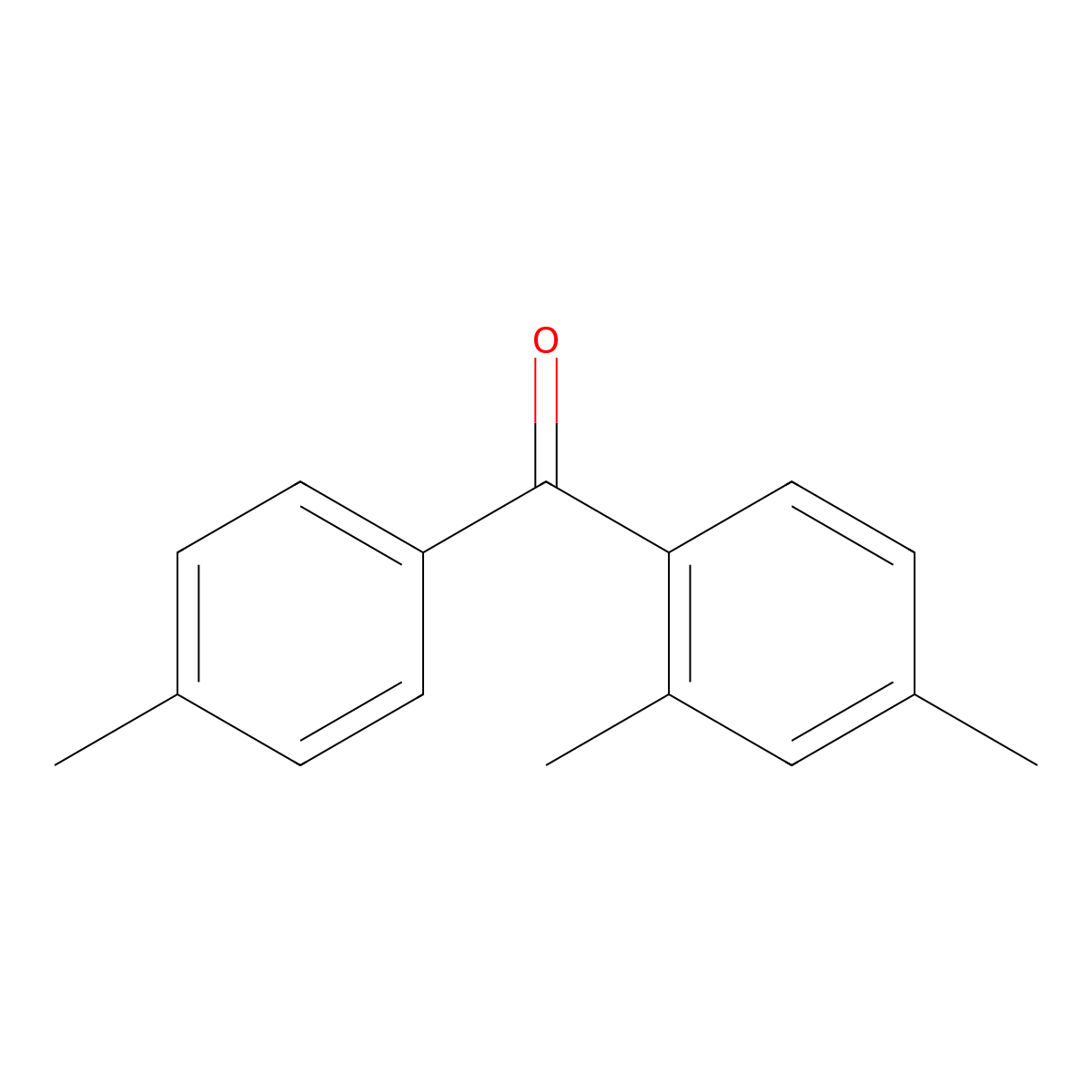 (2,4-Dimethyl-phenyl)-p-tolyl-methanone molecular structure, CAS 1641-68-5