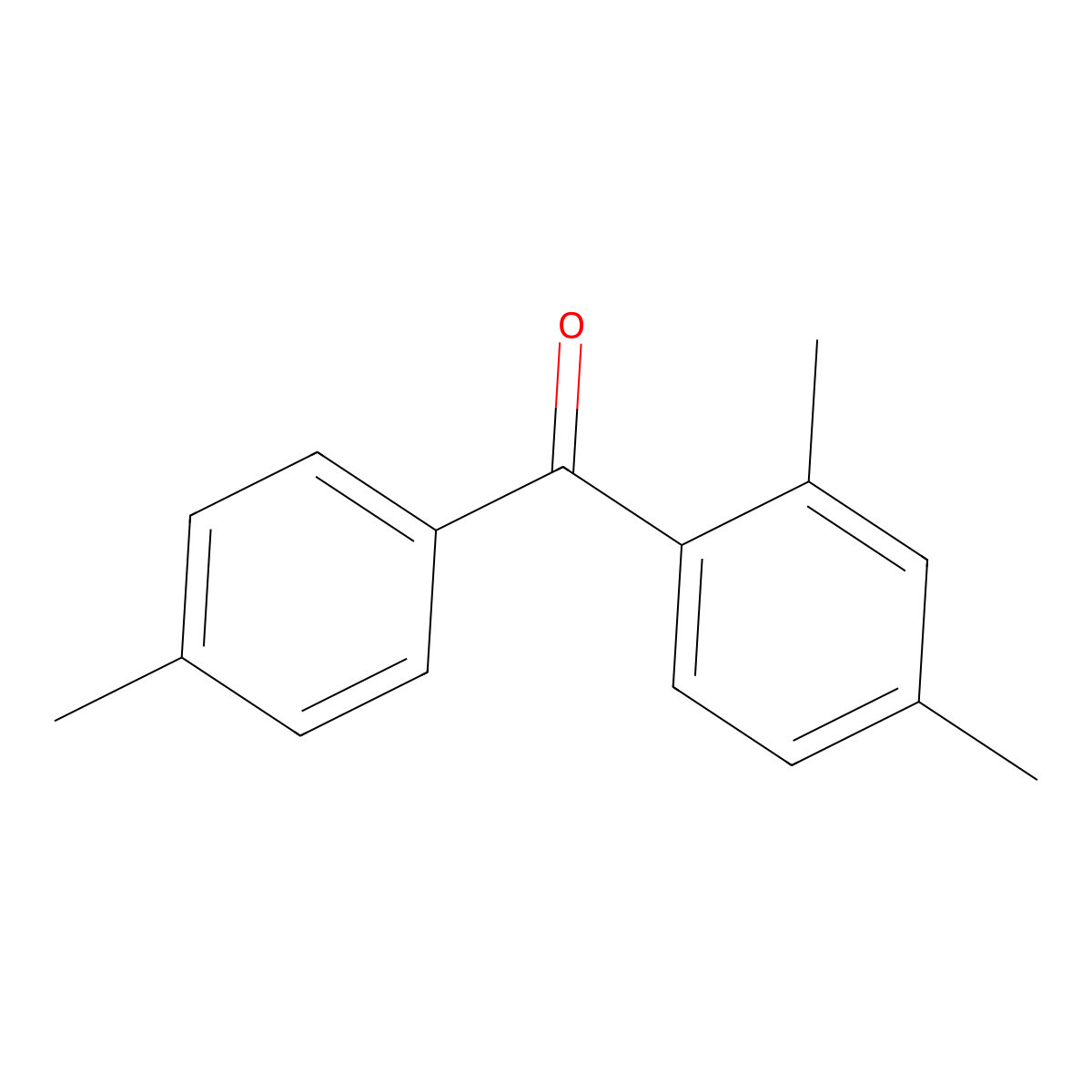 (2,4-Dimethyl-phenyl)-p-tolyl-methanone molecular structure, CAS 1641-68-5