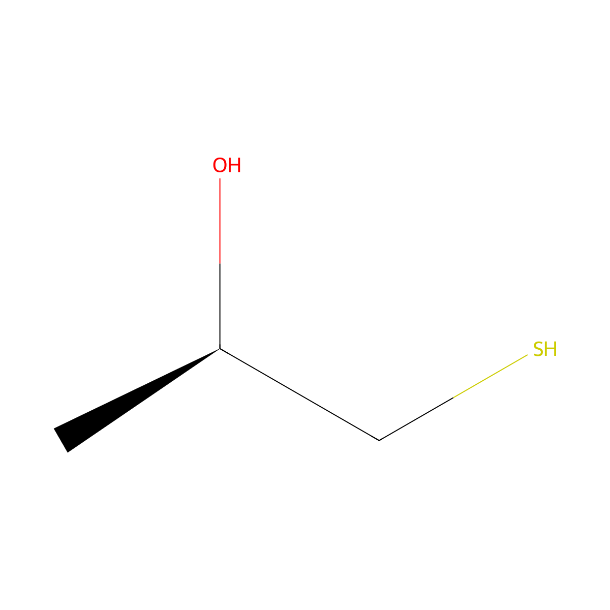 (2R)-1-sulfanylpropan-2-ol molecular structure, CAS 164105-48-0