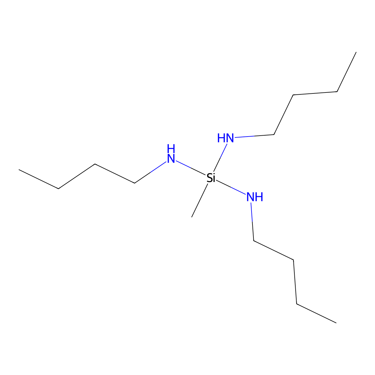 Silanetriamine, N,N',N''-tributyl-1-methyl- molecular structure, CAS 16411-33-9