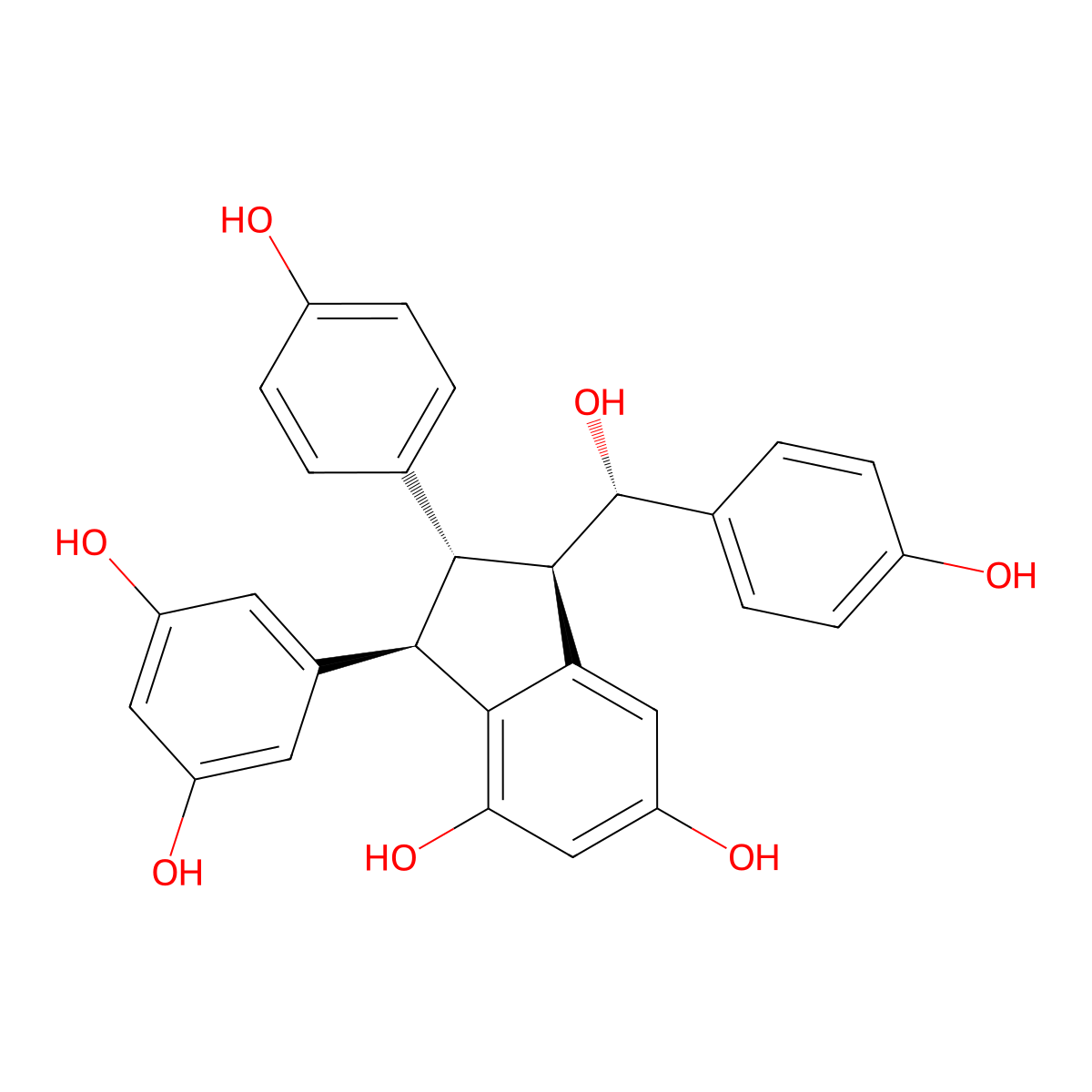 Leachianol F molecular structure, CAS 164123-50-6