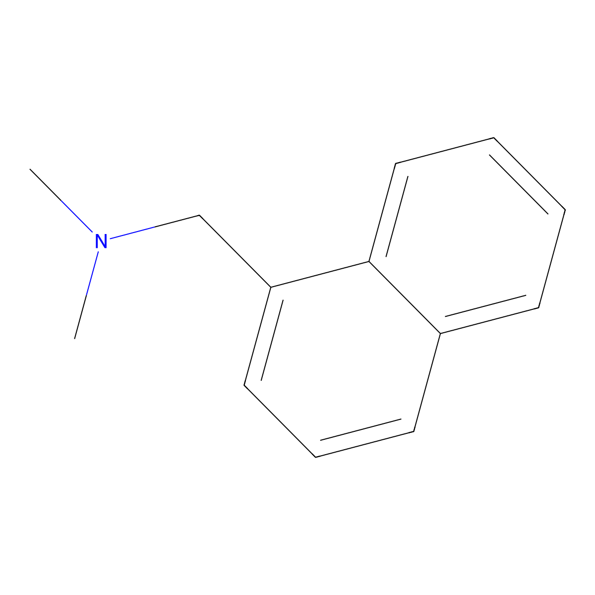 N,N-dimethyl-1-(naphthalen-1-yl)methanamine molecular structure, CAS 16413-71-1