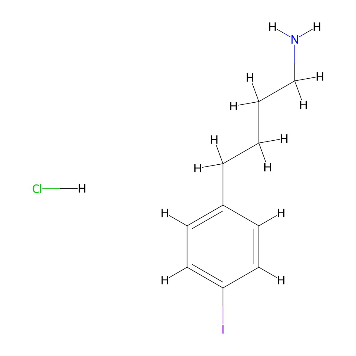 4-(4-Iodophenyl)butan-1-amine hydrochloride molecular structure, CAS 1641562-65-3