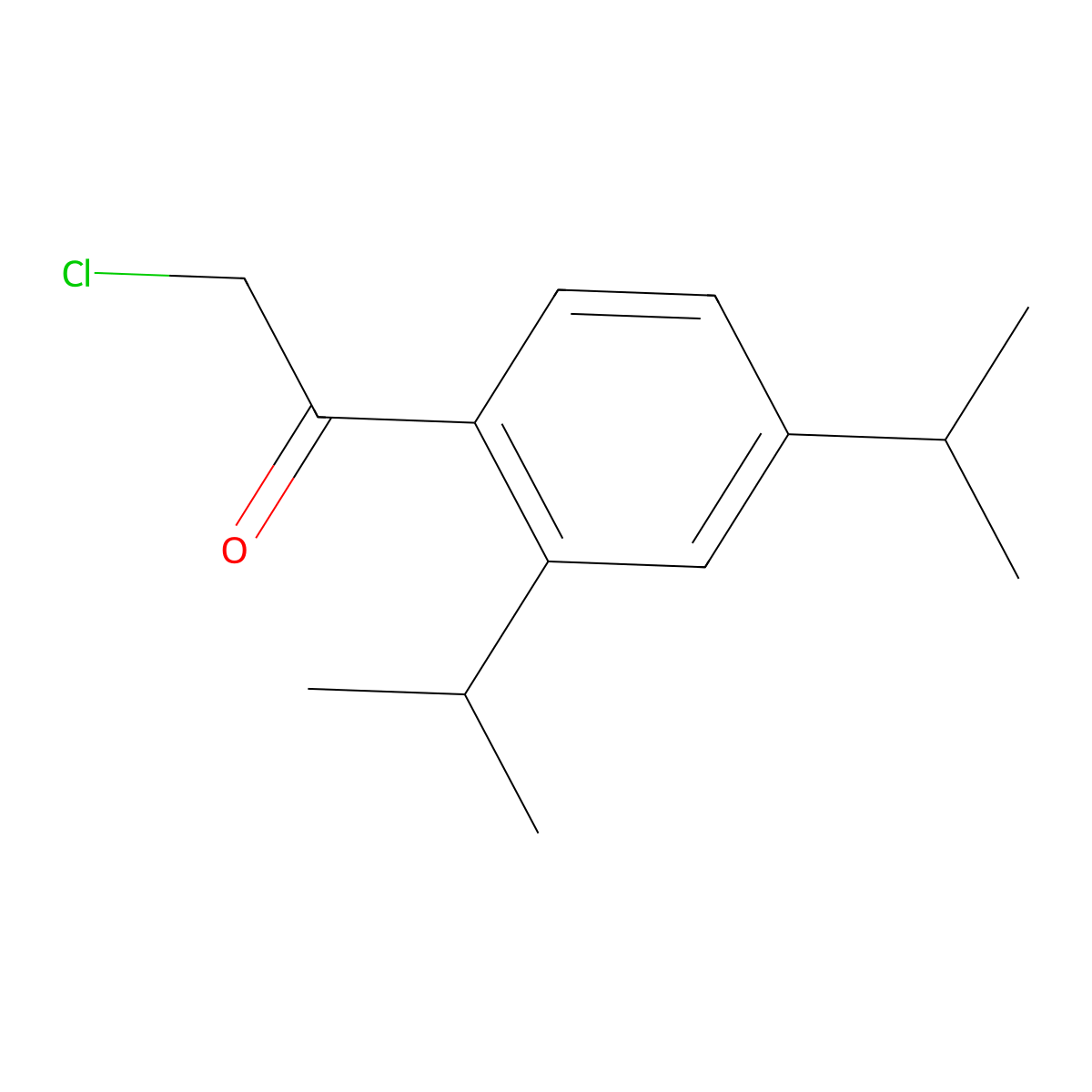 2-Chloro-1-(2,4-diisopropylphenyl)ethanone molecular structure, CAS 164165-76-8