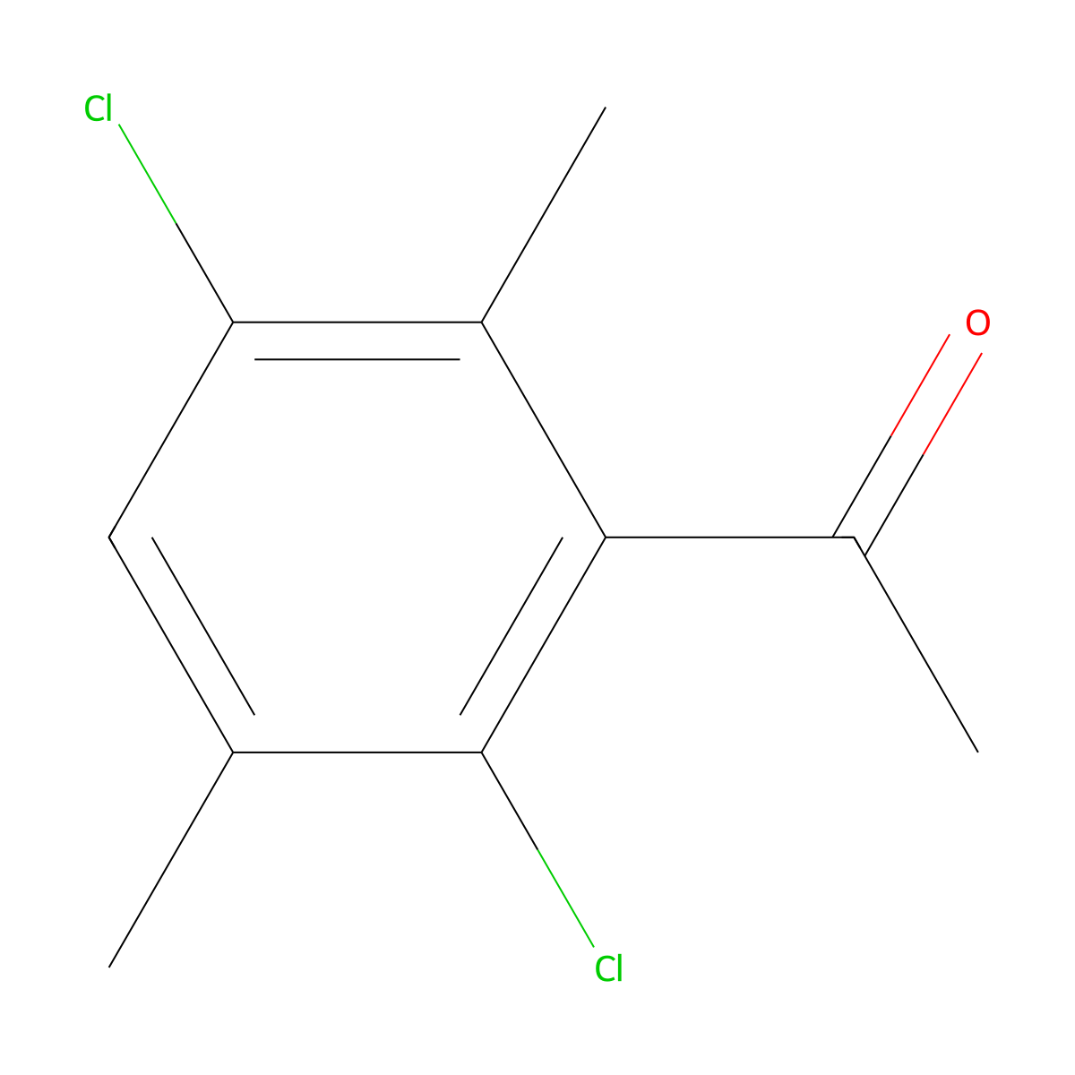 1-(2,5-Dichloro-3,6-dimethylphenyl)ethanone molecular structure, CAS 164165-77-9