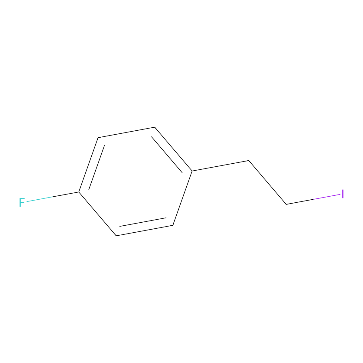 4-Fluorophenethyl iodide molecular structure, CAS 164179-52-6