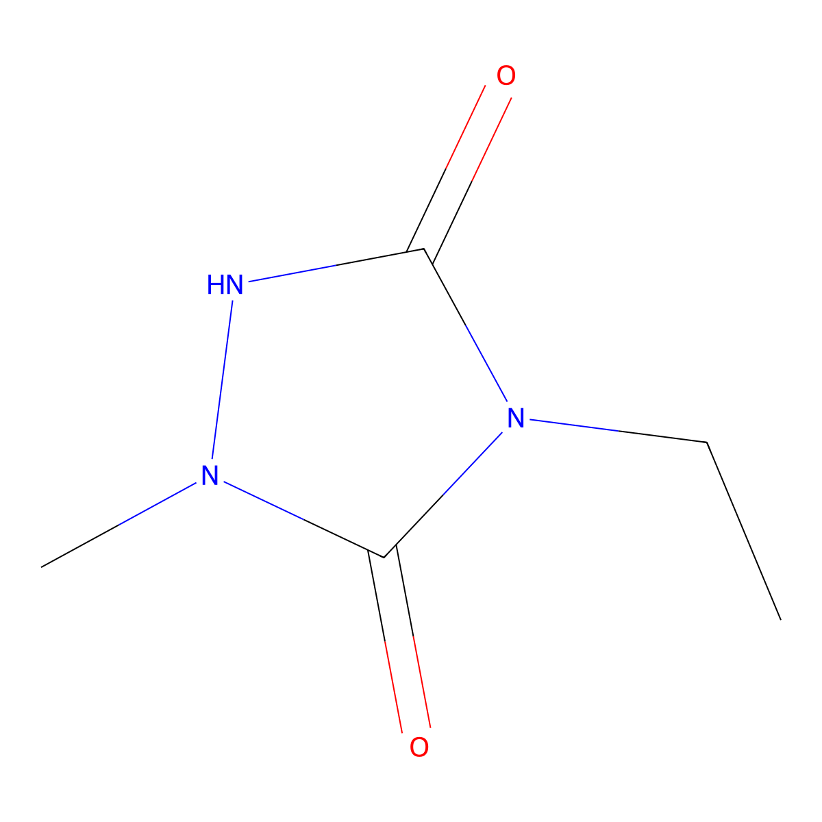 4-Ethyl-1-methyl-1,2,4-triazolidine-3,5-dione molecular structure, CAS 1641986-30-2