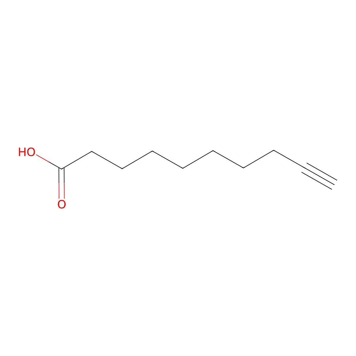 9-Decynoic acid molecular structure, CAS 1642-49-5