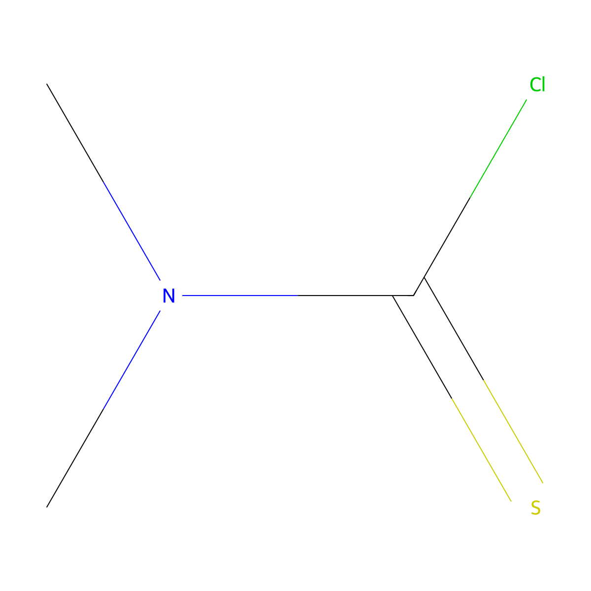 Dimethylthiocarbamoyl chloride molecular structure, CAS 16420-13-6
