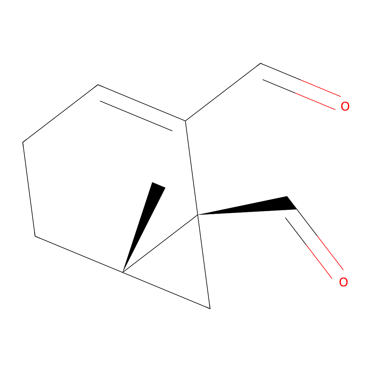 (1S,6S)-6-Methylbicyclo(4.1.0)hept-2-ene-1,2-dicarbaldehyde molecular structure, CAS 164200-11-7
